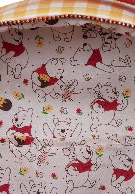 Disney : Winnie l'ourson – Mini sac à dos à double sangle pour femme Vichy 