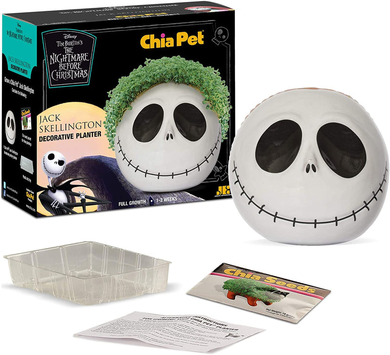 The Nightmare Before Christmas- Jack Skellington with Seed Pack Chia Pet