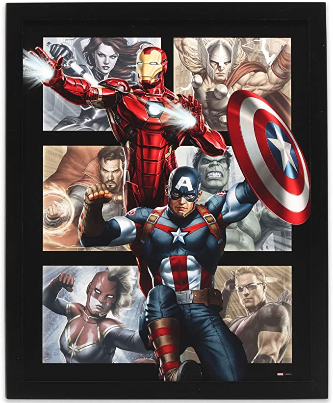 Marvel's Avengers - Group Posing Wood Wall Decor