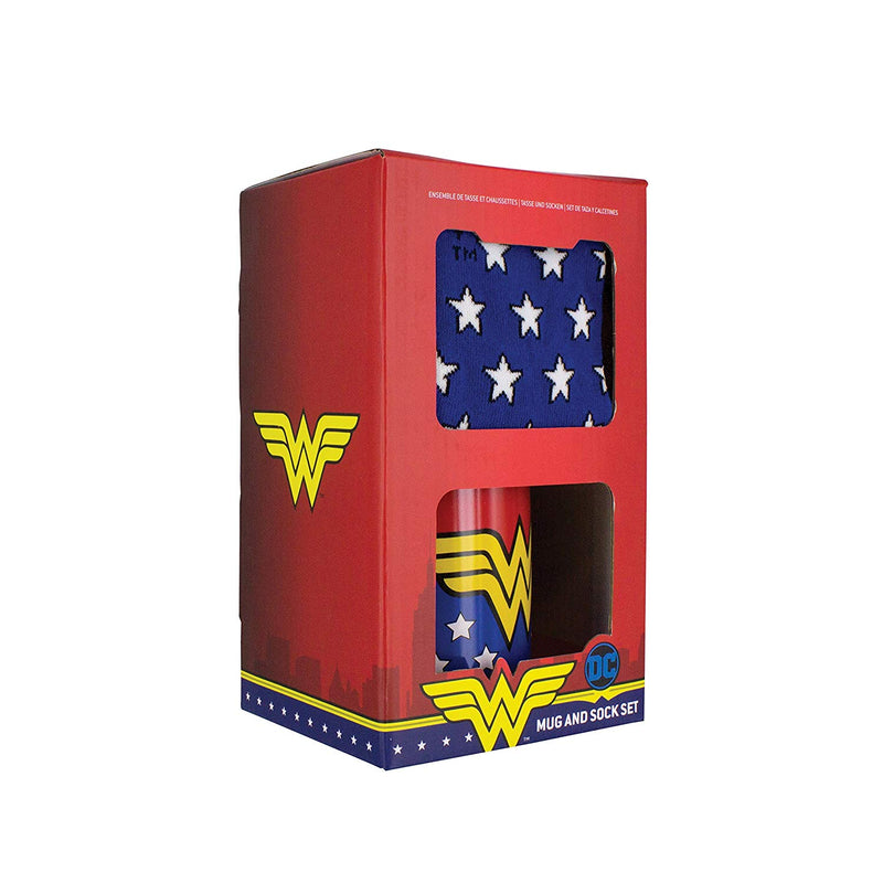 Wonder Woman Mug & Sock Set- Officially Licensed DC Comics Product