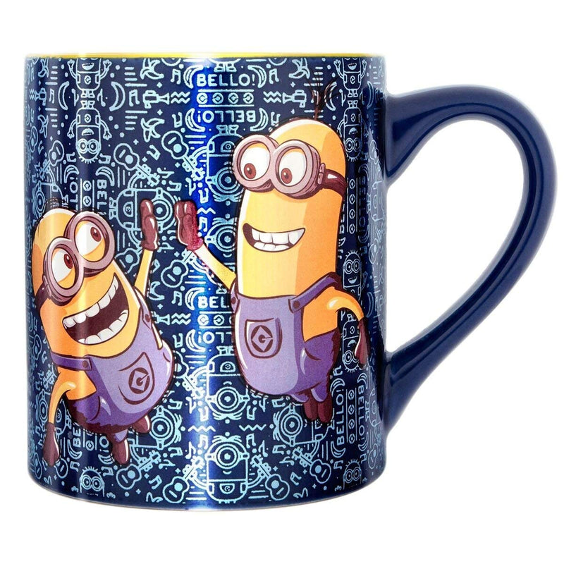 Despicable Me Minions High Five Laser Ceramic Mug 14 oz. - Kryptonite Character Store