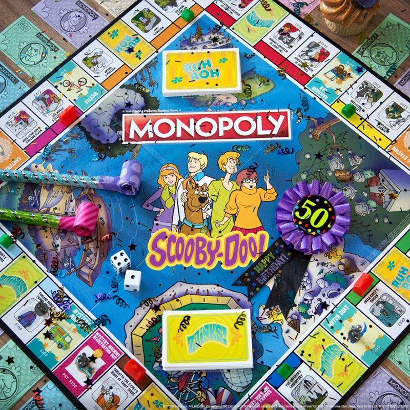Cargue la imagen en el visor de la galería, Scooby-Doo! 50th Anniversary Monopoly Board Game - Kryptonite Character Store
