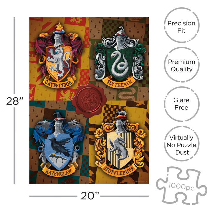 Harry Potter - Crests 1000 Piece Jigsaw Puzzle