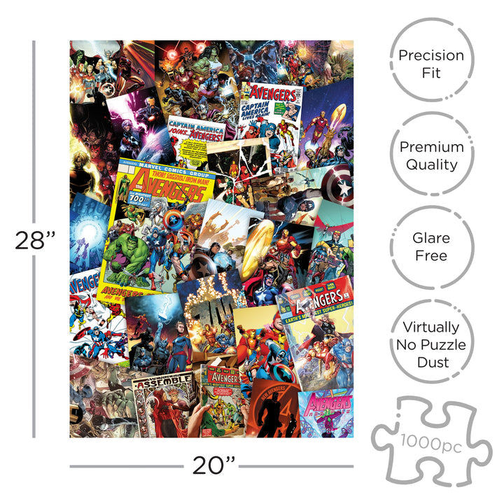 Marvel Comics - Avengers Collage 1000 Piece Jigsaw Puzzle