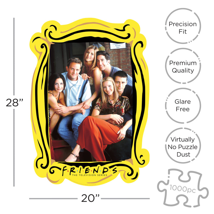 Friends - Group Diecut 1000 Piece Jigsaw Puzzle