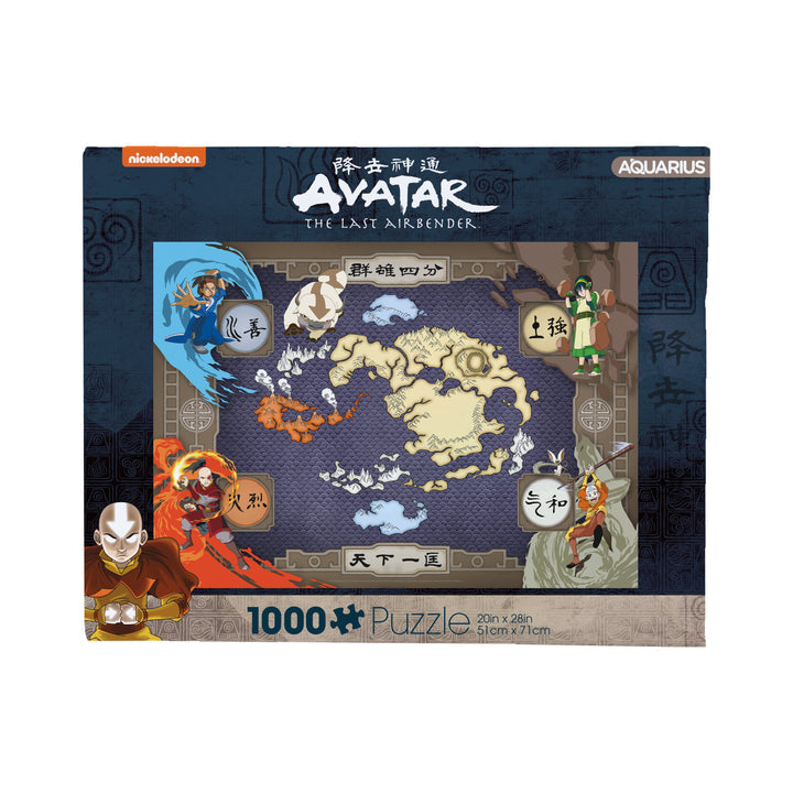 Cargue la imagen en el visor de la galería, Avatar: The Last Airbender - Rompecabezas de 1000 piezas con mapa
