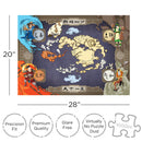 Avatar: The Last Airbender - Rompecabezas de 1000 piezas con mapa