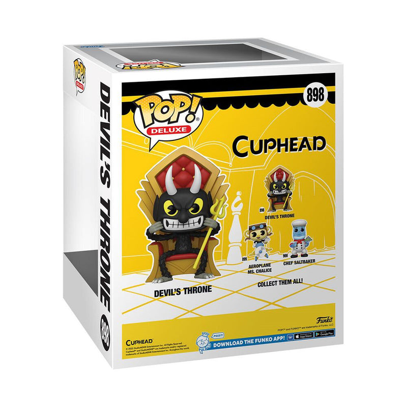 Cargue la imagen en el visor de la galería, ¡Funko POP! Deluxe: Cuphead S3 - Figura de vinilo del diablo en silla
