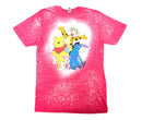 Disney: Winnie the Pooh - Camiseta familiar con teñido anudado en rojo