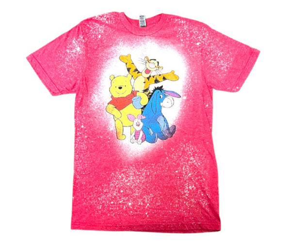 Disney: Winnie the Pooh - Family Red Tie Dye T-Shirt