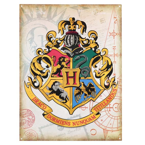 Harry Potter - Hogwarts Crest Metal Wall Art