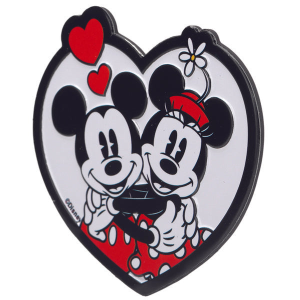 Disney - Mickey & Minnie Mouse Heart Metal Magnet