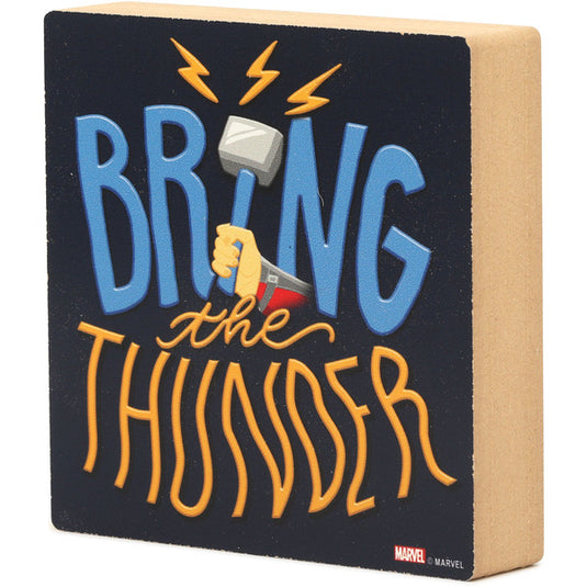 Open Road Brands Marvel Comics: Thor Hammer - Bring the Thunder Chunky Wood Decor