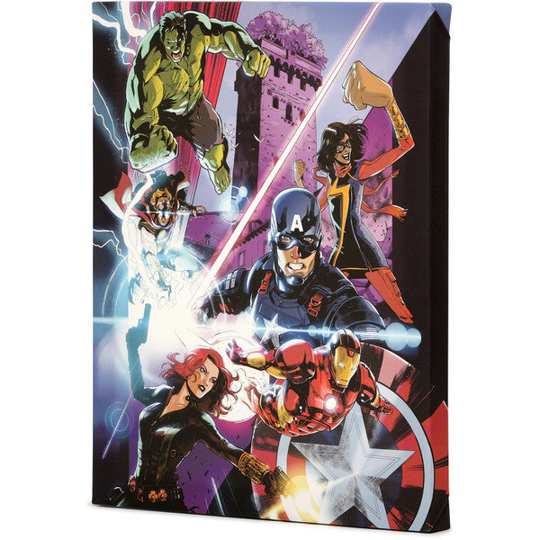 Load image into Gallery viewer, Open Road Brands Marvel&#39;s Avengers - Heroes Posing Canvas Wall Decor
