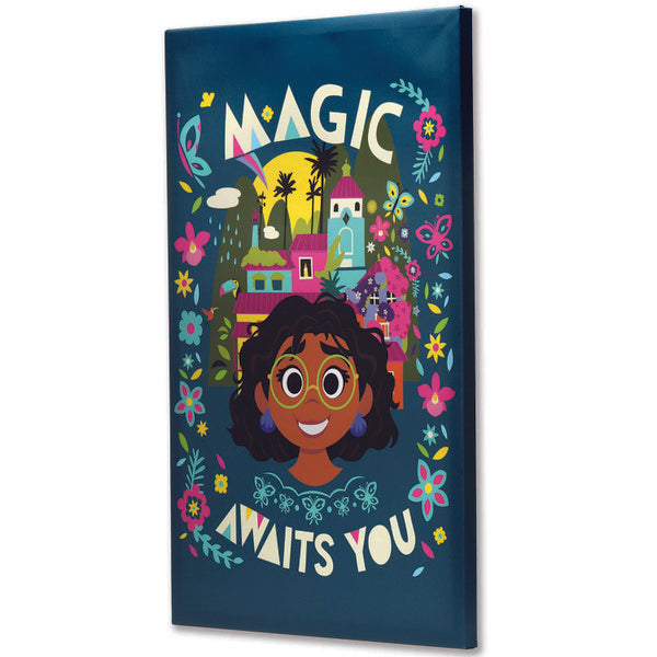 Disney : Encanto Mirabel – La magie vous attend, décoration murale sur toile florale