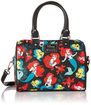 Disney Little Mermaid Classic Print Pebble Crossbody Satchel Bag - Kryptonite Character Store