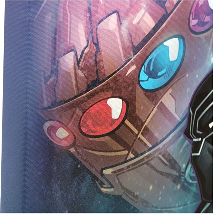 Chargez l&#39;image dans la visionneuse de la galerie, Marvel&#39;s Avengers - Décoration murale sur toile Héros avec Thanos 
