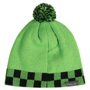 Minecraft Creeper Sprite Pom Beanie, Youth Fit - Kryptonite Character Store