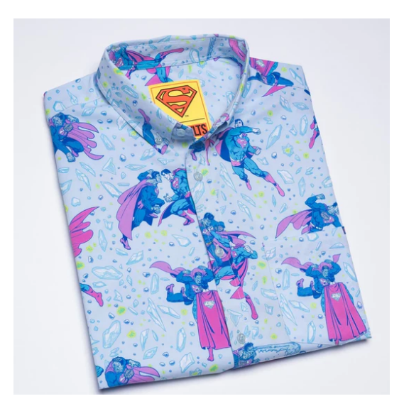 DC Comics: Superman - "Superman Vs Bizarro" Kunuflex Short-Sleeve Shirt