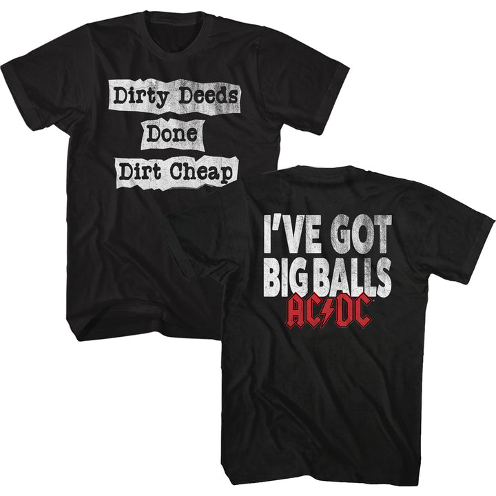 AC/DC - Dirt Cheap Black Adult T-Shirt