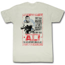 Muhammad Ali T-Shirt May 25th 1965 Poster Natural Tee - Kryptonite Character Store