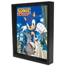 Sonic the Hedgehog - City Jump 3D Lenticular Shadowbox Art