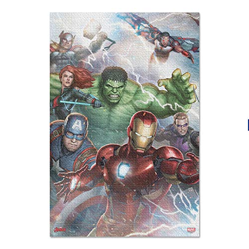 Marvel - Avengers The Lightnings Strike Group Shot Canvas Wall Art  - Kryptonite Character Store