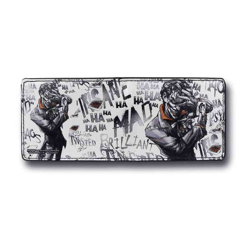 Joker brilliant-twisted-insane-mad psycho pose Men's Wallet  - Kryptonite Character Store