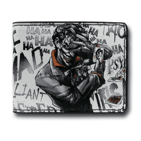 Joker brilliant-twisted-insane-mad psycho pose Men's Wallet  - Kryptonite Character Store