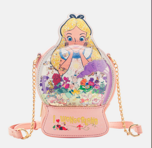 Disney : Alice au pays des merveilles – Boule à neige – Sac à bandoulière I Love Wonderland