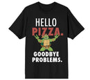 Teenage Mutant Ninja Turtles - Hello Pizza GoodBye Problèmes T-Shirt Noir