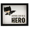 Justice League- Batman Anyone Can Be A Hero Deep Framed Wall Decor