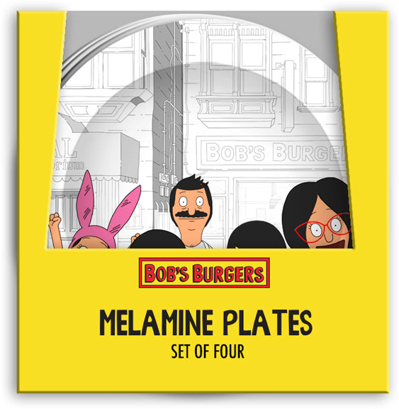 Bob's Burgers - Group Family 4 Piece Melamine Plate Set