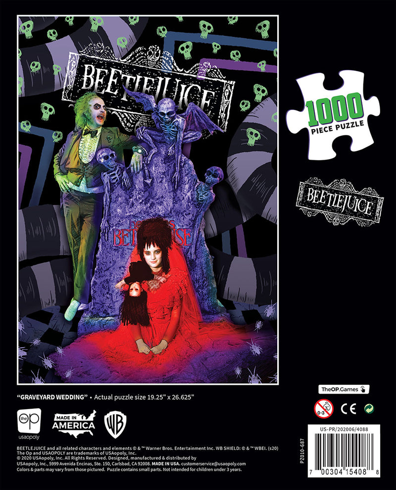 Bettlejuice Graveyard Wedding 1000pc Puzzle  - Kryptonite Character Store