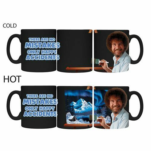 Bob Ross Color Changing Mug Happy Little Painting - Kryptonite Character Store
