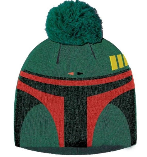 Star Wars - Gorro de invierno de acrílico tejido Boba Fett con pompón