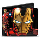 Men's Iron Man Billfold Wallet - Kryptonite Character Store