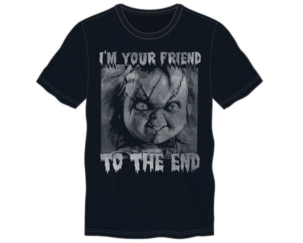 Juego de niños: Chucky - Friend to End camiseta negra para hombre