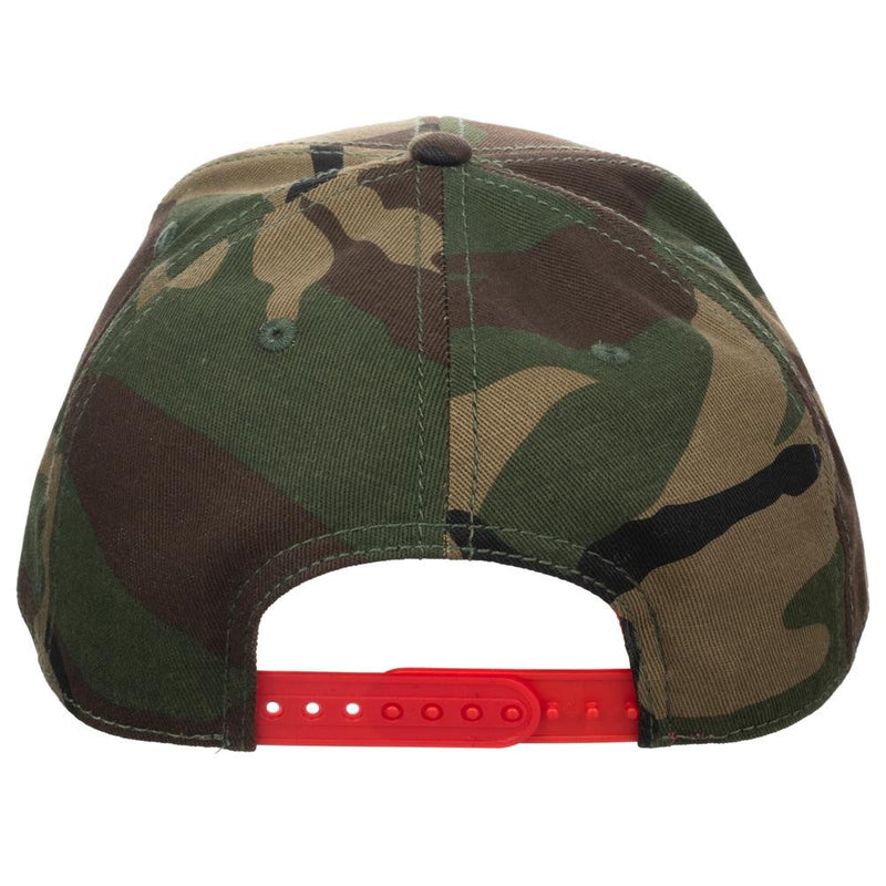 Captain America Camo Pre-Curved Bill Snapback - Kryptonite Character Store