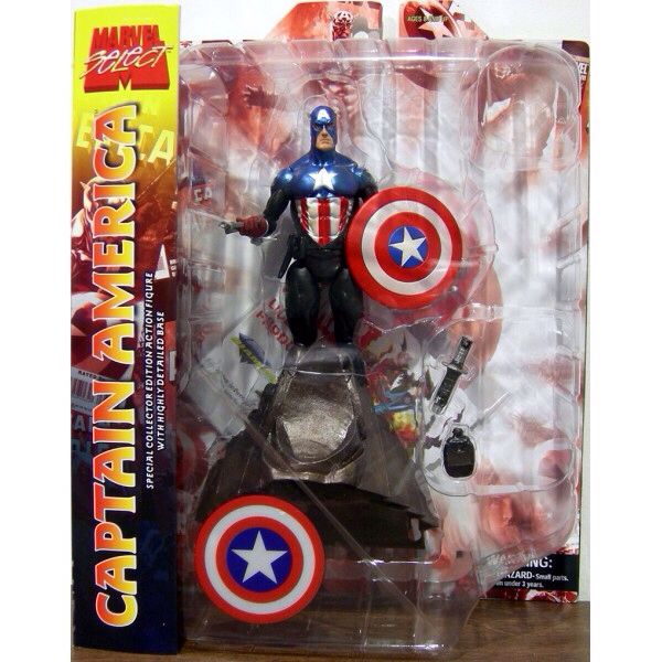 Marvel Select Captain America Action Figure - Kryptonite Character Store