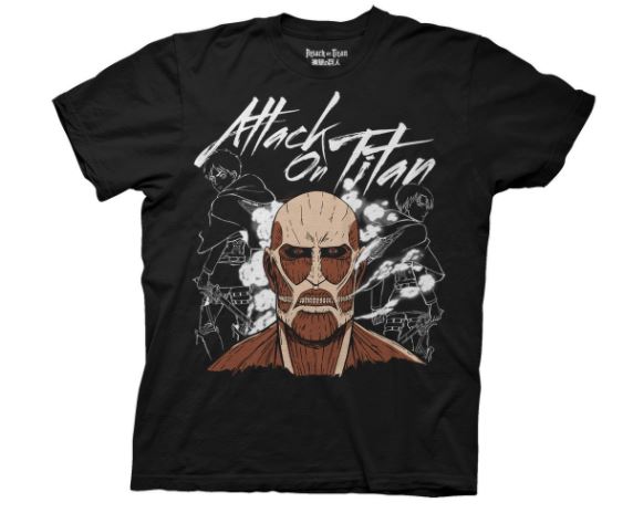 Attack on Titan - Dark Titan Group Black T-Shirt