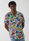 Keith Haring Multi-Color Character Button Camp Shirt