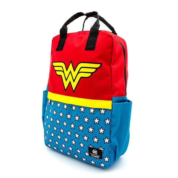  DC Wonder Woman Vintage Nylon Square Backpack Loungefly