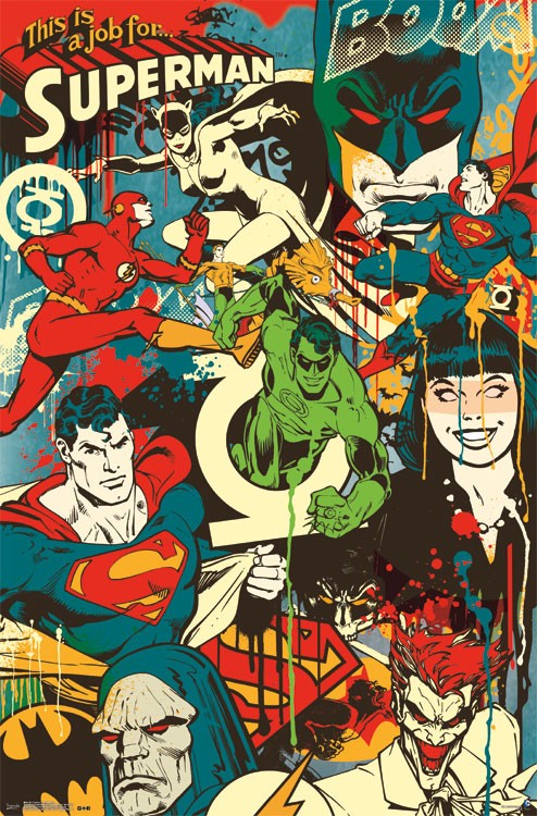DC Comics - Throwback Wall Poster - Kryptonite Character Store