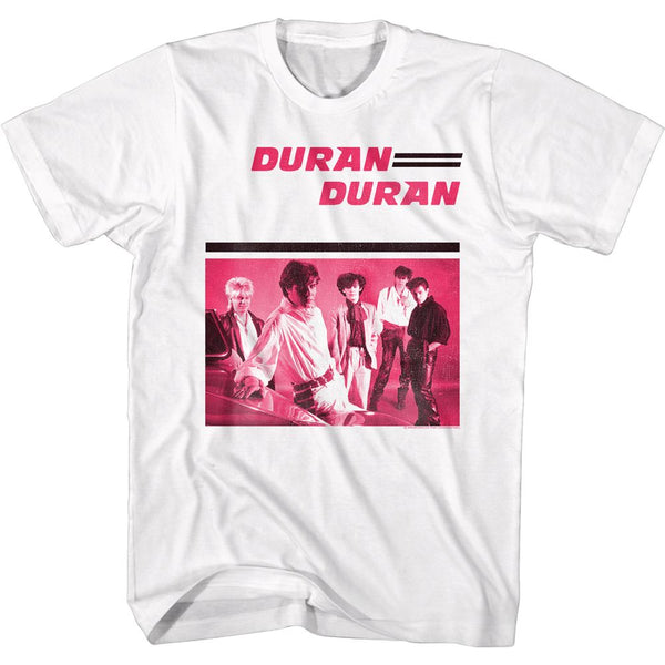 Duran Duran Pinkduran camiseta blanca para hombre