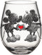Disney - Vaso sin tallo Classics Hearts Hands Glitter en caja de 20 oz