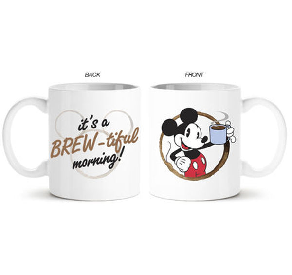 Disney: Mickey Mouse - Taza de cerámica Jumbo Brewtiful Morning