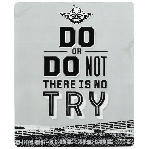 Star Wars D or Do Not Embossed Tin Metal Sign