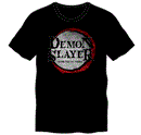 Demon Slayer (Kimetsu no Yaiba) - Camiseta negra con logotipo para hombre