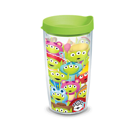 Disney Pixar - Alien Collage Tumblers with Wrap and Travel Lid